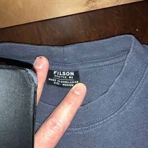 Filson Pocket Tee Blue/grey men’s Medium
